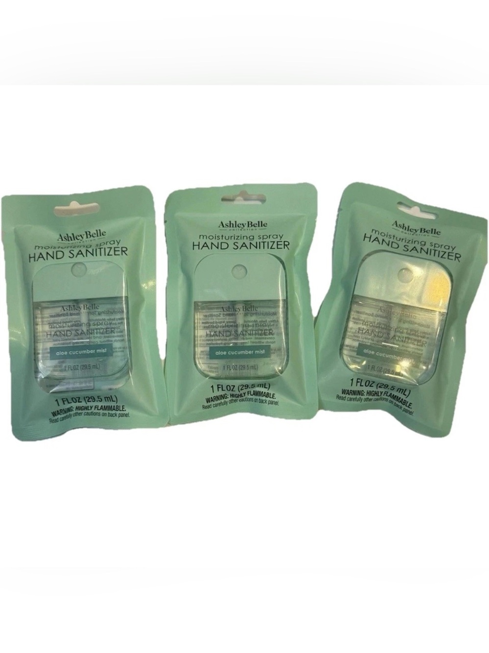 3 - Ashley Belle Moisturizing Hand Sanitizer Aloe Cucumber Mistโ